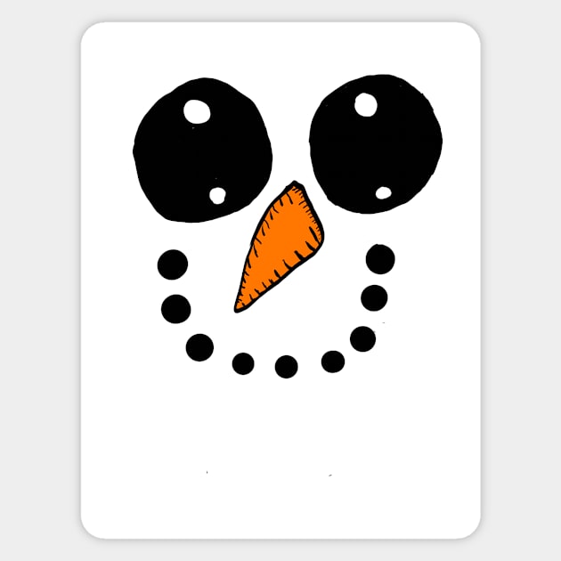 Snow Man Face 3 Sticker by Eric03091978